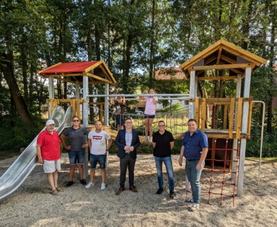 Neues Spielgerät am Spielplatz Magdlos freigegeben