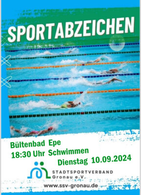 Sportabzeichen Schwimmen (Bild vergrößern)