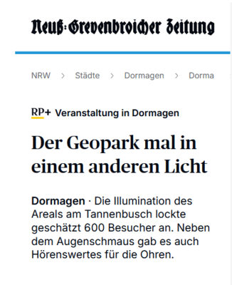 Der Geopark mal in einem anderen Licht (Bild vergrößern)
