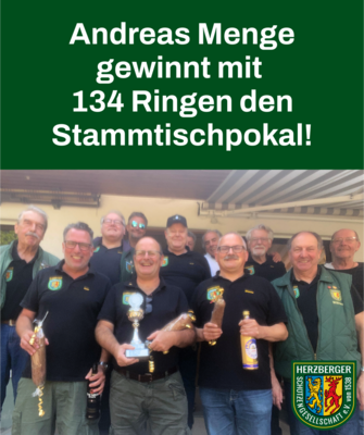 Andreas Menge gewinnt den Stammtischpokal (Bild vergrößern)