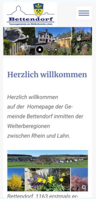 Bild neue mobile Ansicht für das Handy
