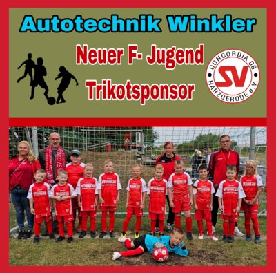Autotechnik Winkler sponsert neuen Trikotsatz