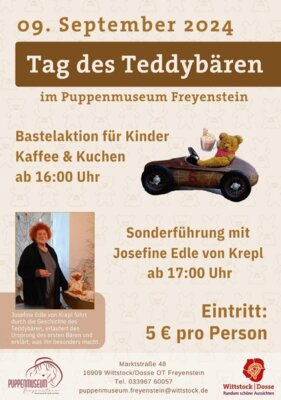 Tag des Teddybären im Puppenmuseum Freyenstein