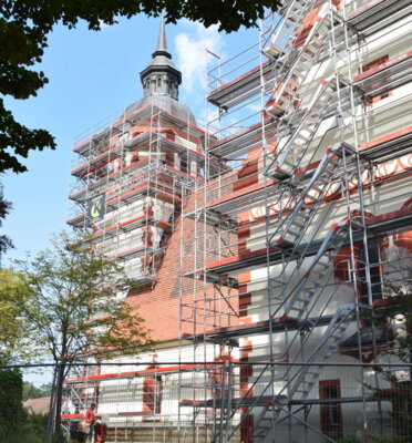 Beeindruckendes Bild: Kirche Klettwitz wird restauriert