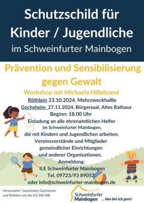 Schutzschild für Kinder/Jugendliche im Schweinfurter Mainbogen (Bild vergrößern)