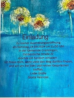 Foto zur Meldung: Vernissage Gisela Heinicke