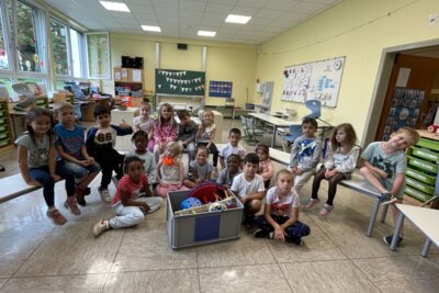 Foto zur Meldung: Klasse 1b: Pausenspielzeug