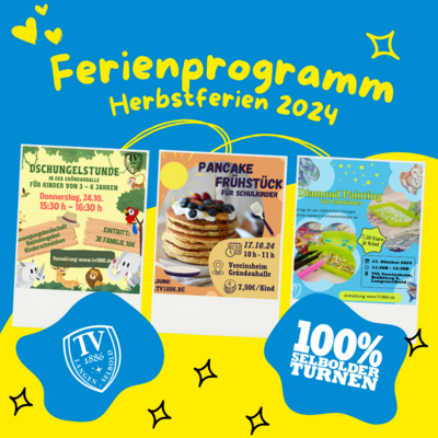 Herbstferien-Programm der Abt. Turnen am 17.10.2024 und 24.10.2024 (Bild vergrößern)