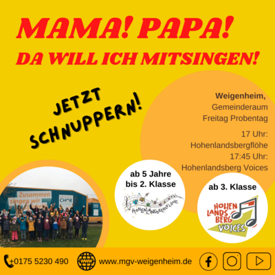 Hohenlandsbergflöhe & Hohenlandsberg Voices legen ab 13. September wieder los