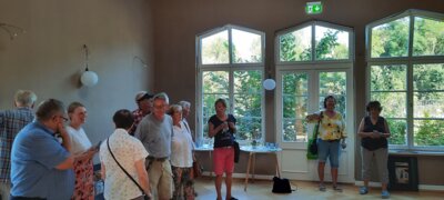 Angeregte Gespräche zum Tag des offenen Denkmals im Kaiserbahnhof