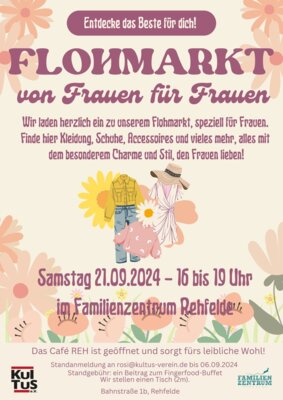 Flyer "Flohmarkt von Frauen für Frauen"