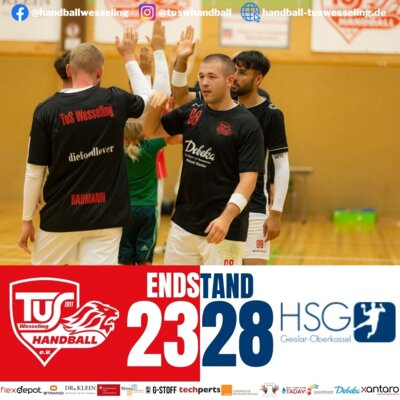 Meldung: 1.Männer : HSG Geislar-Oberkassel - 23:28 [Spielbericht]