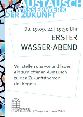 Foto zur Meldung: Erster Wasser-Abend im Wasserwerk der Zukunft
