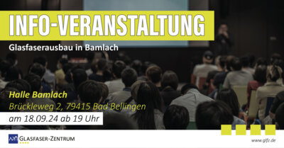 Info-Veranstaltung zum Glasfaserausbau in Bamlach am 18.09.2024 (Bild vergrößern)