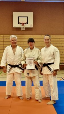 Ehrennadel des Judoverbandes Berlin e.V. in Bronze für Dr. Kerstin Mai. (Bild vergrößern)