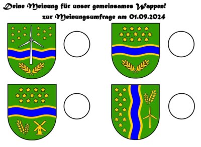Ergebnis Meinungsumfrage Wappen Gemeinde Nessetal