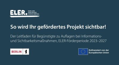 Leitfaden für Begünstigte zu Auflagen bei Informations- und Sichtbarkeitsmaßnahmen, ELER-Förderperiode 2023–2027