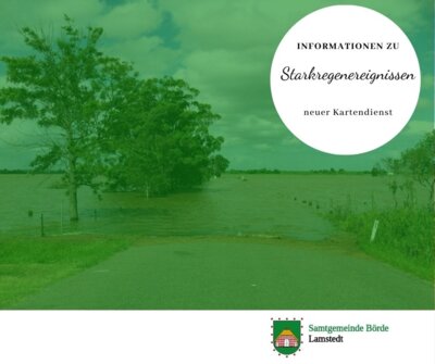 Meldung: Informationen zum Thema Starkregen