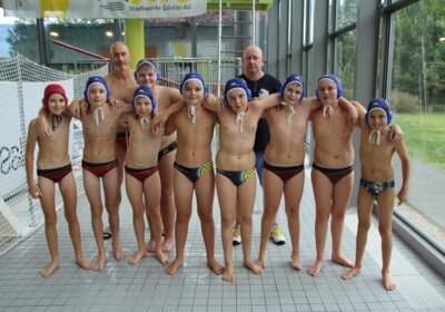 Foto zur Meldung: Wasserball Bezirkspokal U14 1. Spieltag