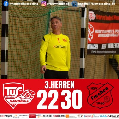 Meldung: 3.Männer : HSV Frechen III - 22:30 [Spielbericht]