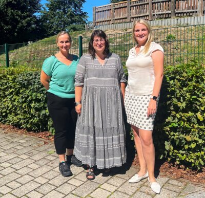 Begrüßung der Schulsozialarbeiterin an der Grundschule Naunhof