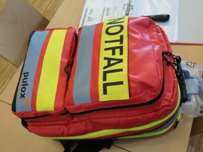 Ein Ersthelferrucksack (Bild vergrößern)
