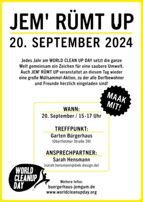 Müllsammelaktion am 20.09.2024 in Jemgum "Jem' rümt up" (Bild vergrößern)
