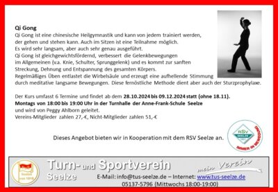Neuer Qi Gong Kurs (Bild vergrößern)