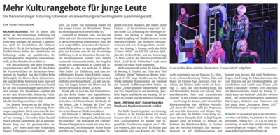 Fotoansicht von Artikel der Nürtinger Zeitung (Bild vergrößern)