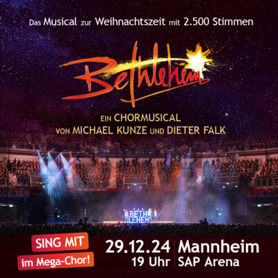 Chormusical Bethlehem in der SAP Arena (Bild vergrößern)