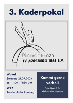 Rhönrad-Turnen - Kaderpokal-Wettbewerb am 21.09.2024 in Arnsberg