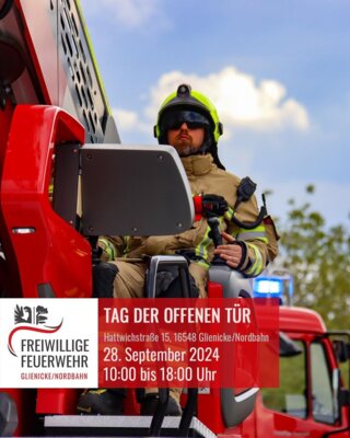 Tag der offenen Tür der Freiwilligen Feuerwehr in Glienicke/Nordbahn (Bild vergr&ouml;&szlig;ern)