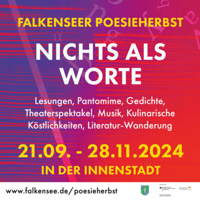 Falkenseer Poesieherbst 2024 – Buntes Programm im Herzen der Stadt