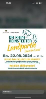 Das Galerie-Cafe`bleibt am Sonntag den 22.09.2024 geschlossen - bitte besuchen Sie uns auf dem Veranstaltungsgelände der kleinen Reinstedter Landpartie