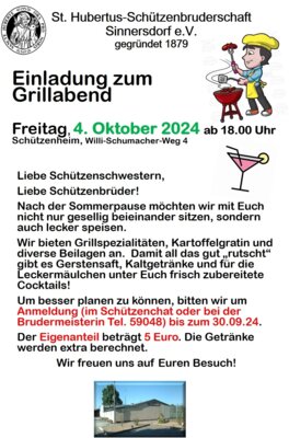 Einladung zum Grillevent (Bild vergrößern)