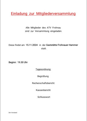 Mitgliederversammlung am 15.11.2024 - für Details auf MEHR - klicken (Bild vergrößern)