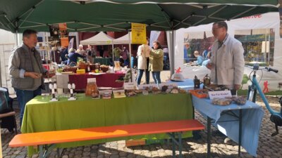 Foto zur Meldung: Bergmannsverein am Biosphärenfest 2024 in Freiburg