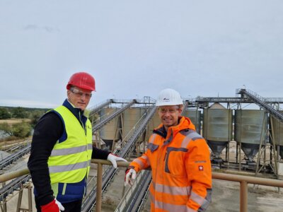 Meldung: Betriebsbesichtigung des Cemex Kieswerkes in Rogätz