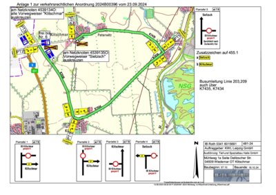 Verkehrsinformation - Vollsperrung Klitschmar