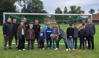 Neue Tore am Fußballplatz Steinekirch (Bild vergrößern)
