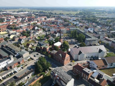 Blick auf die Innenstadt von Wittenberge I Foto: Torsten Kaiser (Bild vergrößern)