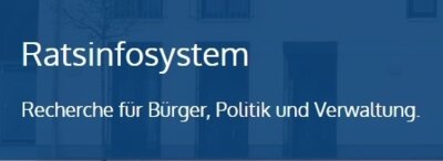 Ratsinformationssystem im neuen LOOK (Bild vergrößern)