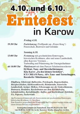 Erntefest in Karow
