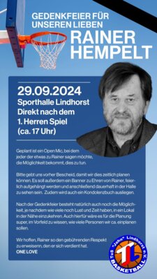 Meldung: Gedenkfeier für Rainer Hempelt