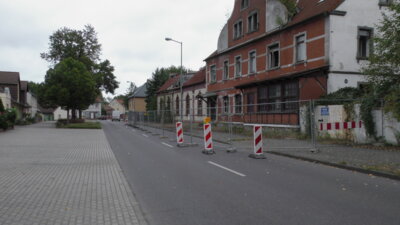 Eingeschränkte Fahrbahnbreite in der Wilhelm-Külz-Straße