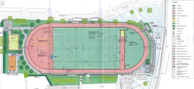 Es geht los - Die Sanierung der Sportplatzanlage Berliner Chaussee 20 in Genthin beginnt (Bild vergrößern)