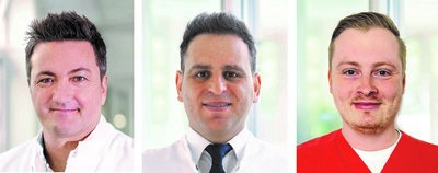 Dr. med. Daniel Benner (li.), Habib Badwan (Mitte) und Jonathan Jordan referieren am 29.10.2024 in Ransbach-Baumbach