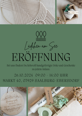 Neueröffnung "Lädchen am See" am 26. Oktober (Bild vergrößern)