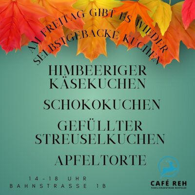 Café REH: Selbstgebackener Kuchen und gemütliche Nachmittage