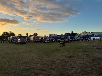 Foto zu Meldung: Calauer Feuerwehr unterstützt Kräfte im Hochwassergebiet